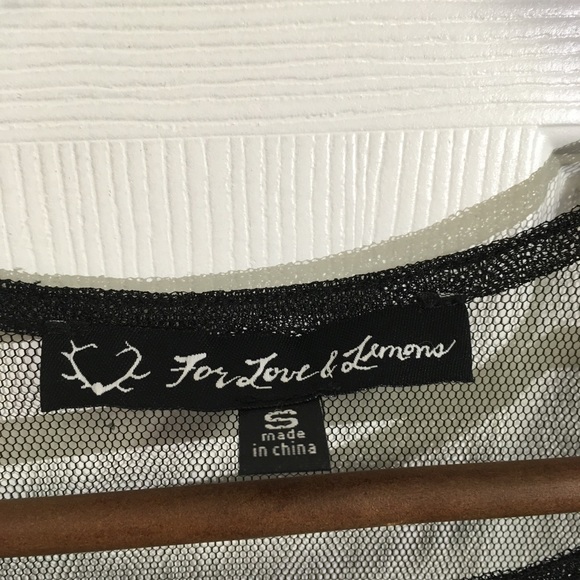 For Love and Lemons Luau Mini Dress Black Nude - Picture 6 of 6